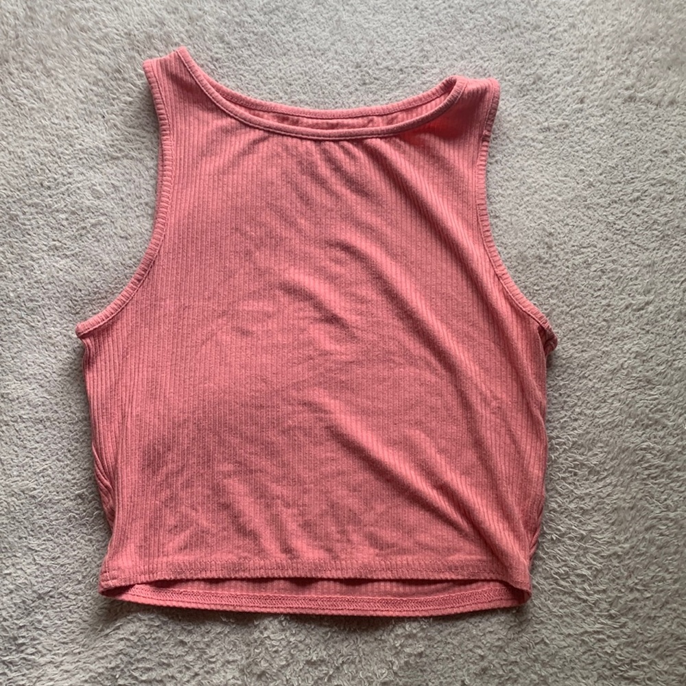 Coral PacSun Ribbed Tank